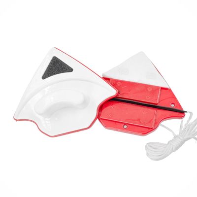 Limpador De Vidros Magnetico para Janelas Vidraças Facil O Uso - Cor:Vermelho