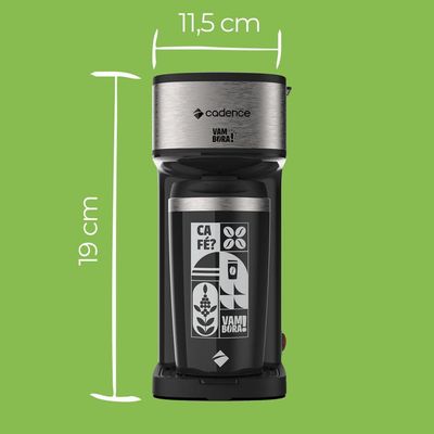 Cafeteira Elétrica Cadence Vambora Com Copo Térmico 110V
