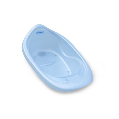 Banheira Bebê 22 Lts Valvula Água Azul Perolado Plastibrasil