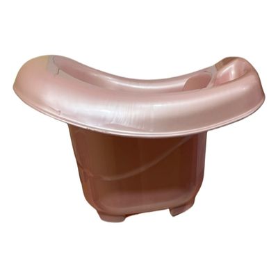 Banheira Bebê 32 Lts Valvula Água Perolado Plastibrasil Cor Rosa Lisa