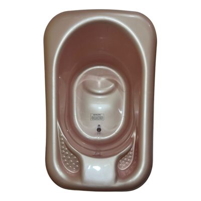 Banheira Bebê 32 Lts Valvula Água Perolado Plastibrasil Cor Rosa Lisa