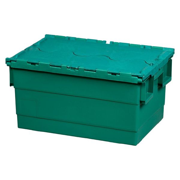 Caixa Organizadora Container Forte Verde 47 Lt Trava Plasnew