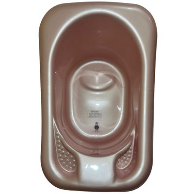 Banheira Bebê 32 Lts Valvula Água Perolado Plastibrasil Rosa