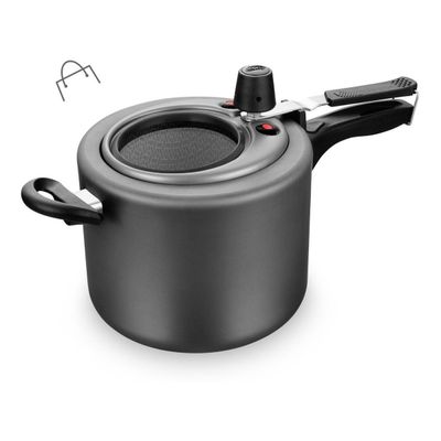 Panela De Pressão Antiaderente Com Visor Grafite 4,5 Litros Mta