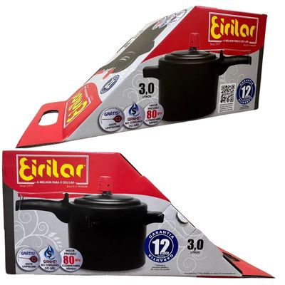Panela Pressao 3 Lts Antiaderente Aluminio Eirilar Eiriflon