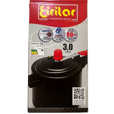 Panela Pressao 3 Lts Antiaderente Aluminio Eirilar Eiriflon