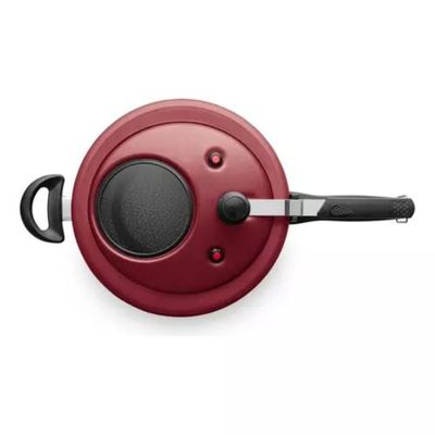 Panela De Pressão Antiaderente Cor Vermelho 4,5l C/visor Mta Cor Cereja