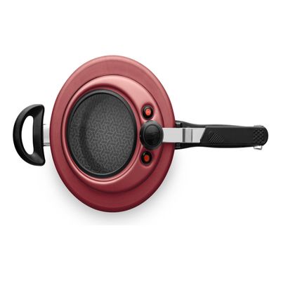 Panela De Pressão Antiaderente Cor Vermelho 4,5l C/visor Mta Cor Cereja