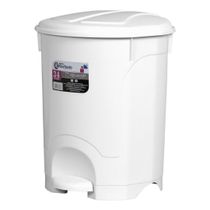 Lixeira Com Pedal Branca 34lts
