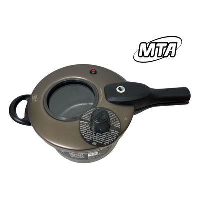 Panela De Pressão Fec Externo 4,5 L Visor Grande Grafite Mta