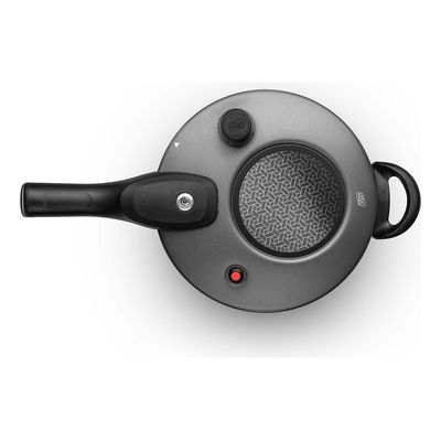 Panela De Pressão Fec Externo 4,5 L Visor Grande Grafite Mta