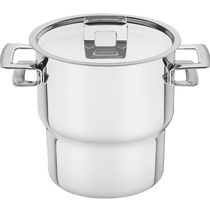Cuscuzeira Inox Tramontina Brava Alças Tampa 14cm 2,1L Panela Cuscuz