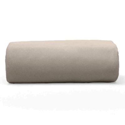 Lençol Buettner Queen Malha 100% Algodão Basic Liso com Elástico Trigo