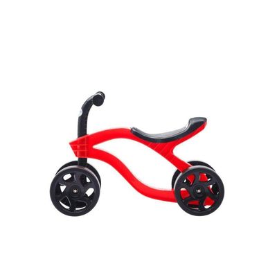 Bicicleta De Equilíbrio Infantil Futurista Sem Pedal 4 Rodas - Vermelha