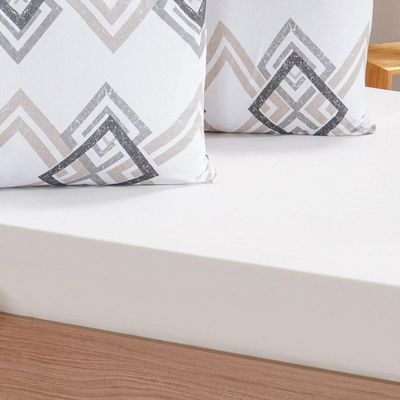 Jogo De Cama Casal Dreams Malha 100% Algodão 138x188x30cm Bege