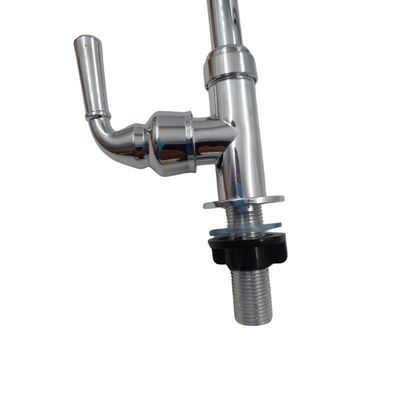 Torneira Gourmet Flexível De Parede Com Ducha Cromado Inox Rotação De 360° Cozinha Lavanderia