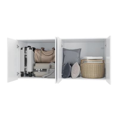 Armário Aéreo 4 Portas Kappesberg Adapt Branco 155cm