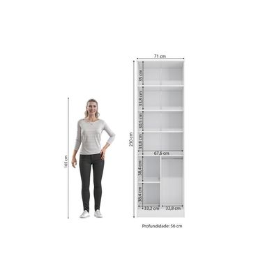 Guarda-roupa 2 Portas Kappesberg Adapt Branco