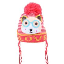 Touca Gorro Infantil Vermelha Gatinho Tamanho único