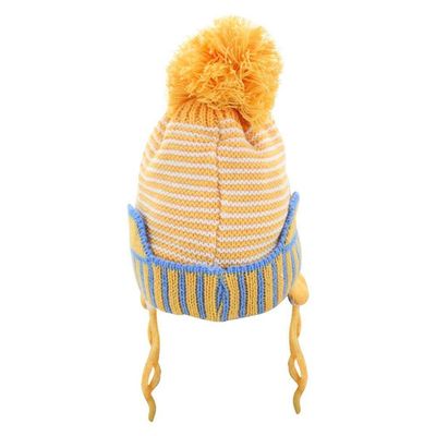 Touca Gorro Infantil Amarela Gatinho Tamanho único