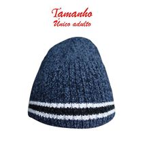 Touca Gorro Adulto Forrada Azul Marinho Tamanho único