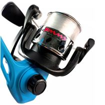 Kit 3 Molinete Marine Sports Jimmy Azul Com Linha