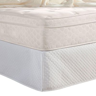 Saia Para Cama Box Casal Kinh Matelada Com Pregas Branco
