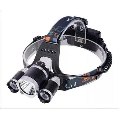 Lanterna De Cabeça Recarregável Profissional Com 3 Leds