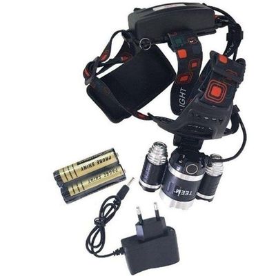 Lanterna De Cabeça Recarregável Profissional Com 3 Leds