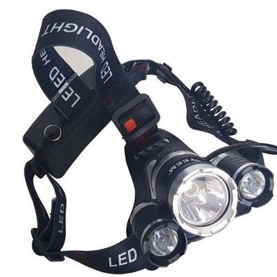 Lanterna De Cabeça Recarregável Profissional Com 3 Leds