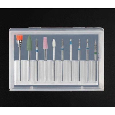 Kit 10 Brocas Diamantadas Profissional Manicure Alongamento
