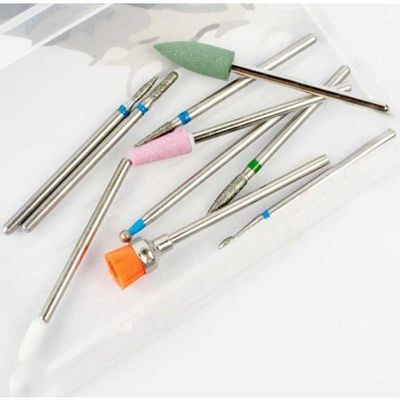 Kit 10 Brocas Diamantadas Profissional Manicure Alongamento