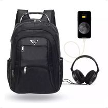 Mochila Masculina Notebook Reforçada Impermeavel Usb Fone Viagem Feminina