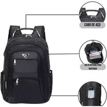 Mochila Masculina Notebook Reforçada Impermeavel Usb Fone Viagem Feminina