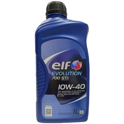 4 Litros de Óleo Lubrificante do Motor ELF Evolution 700 STI 10W40 SN Semissintético