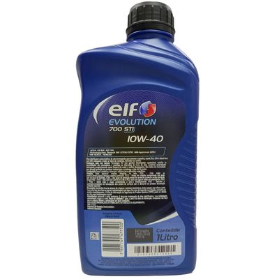 4 Litros de Óleo Lubrificante do Motor ELF Evolution 700 STI 10W40 SN Semissintético