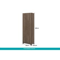 Armário Sapateira Quarto 626 c/ 2 Portas e Pés Branco - Carraro