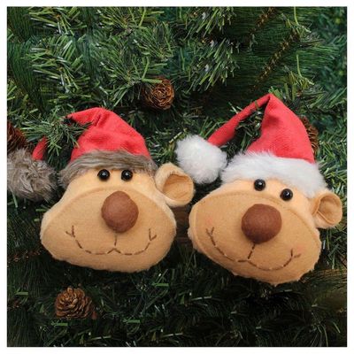 Enfeite Pendente Para árvore De Natal Ursinho 15cm 4 Unidades