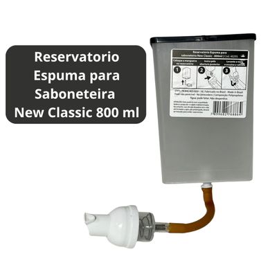 Kit 03 und Reservatório Saboneteira 800ml Espuma Valvula Nobre