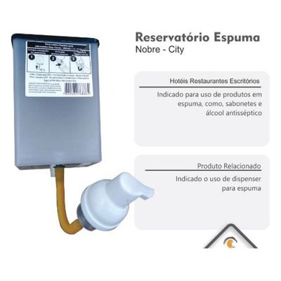 Kit 02 Dispenser Saboneteira Nobre + Sabonete Espum@ 05 Lt
