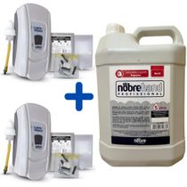 Kit 02 Dispenser Saboneteira Nobre + Sabonete Espum@ 05 Lt