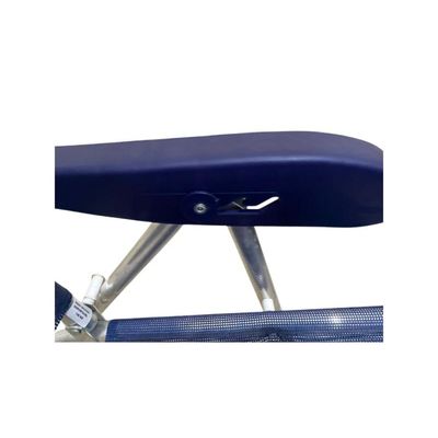 Cadeira Reclinavel Master Sanete Almofada Ronchetti 140 Kg Azul Marinho