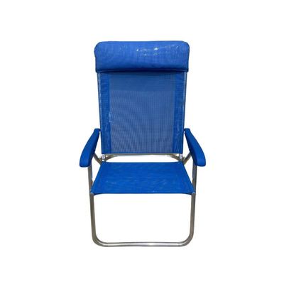 Cadeira Reclinavel Master Sanete Almofada Ronchetti 140 Kg Azul Royal