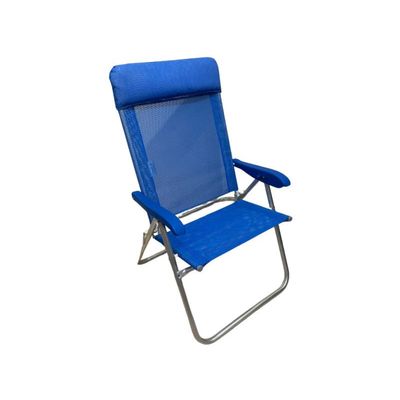 Cadeira Reclinavel Master Sanete Almofada Ronchetti 140 Kg Azul Royal