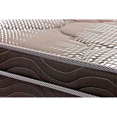 Cama Box Queen CRC + Colchão Ortopédico Light Ortobom + Cabeceira Clean Suede Marrom Chocolate