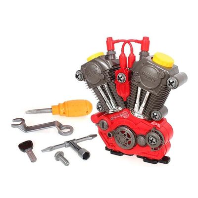 Kit Monta E Desmonta Motor Brinquedo Carros Toys 20 Peças