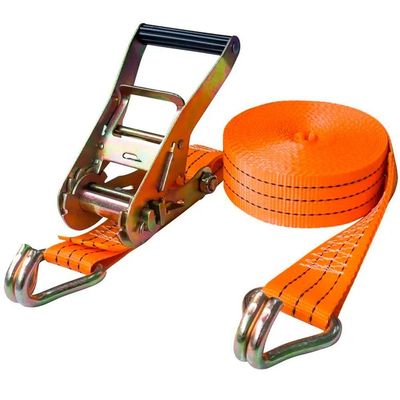 Cinta Tensor Laranja Amarração De Carca Alça Catraca 6m 40mm