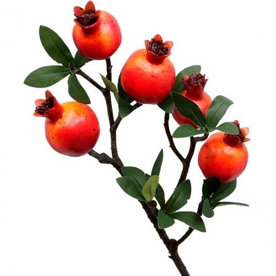 Kit 4 Plantas Fruta Romã Artificial Decoração Natal De 60cm