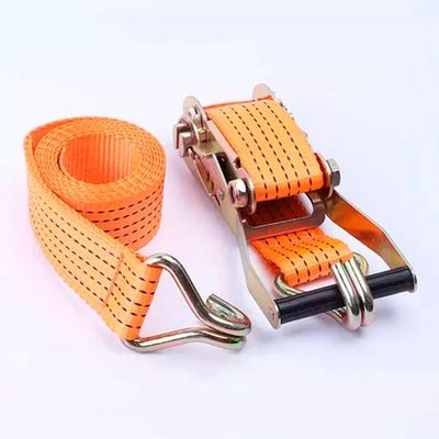 Cinta Tensor Laranja Amarração Carca Catraca Alça 10m 50mm