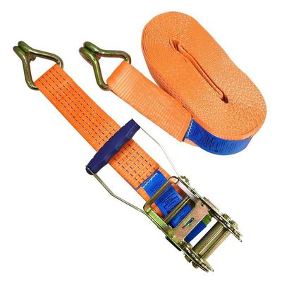 Cinta Tensor Laranja Amarração Carca Catraca Alça 10m 50mm
